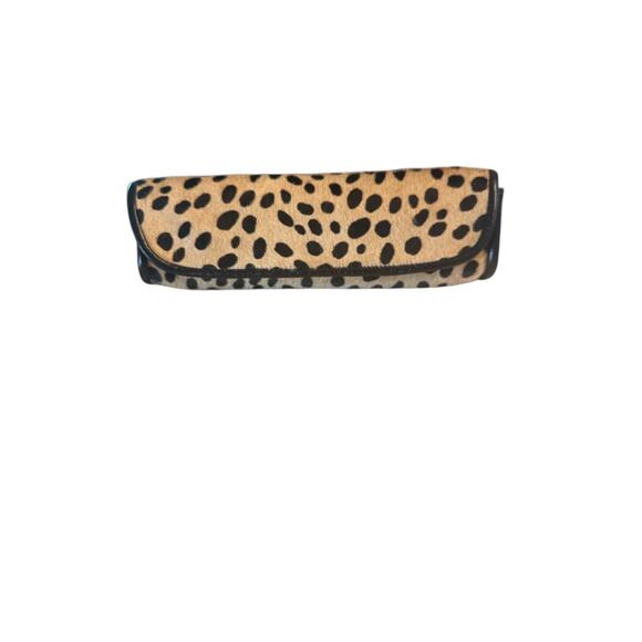 VINTAGE CAPISCE San Francisco Calf Hair/ ANIMAL PRINT Clutch Evening Bag - Picture 1 of 5